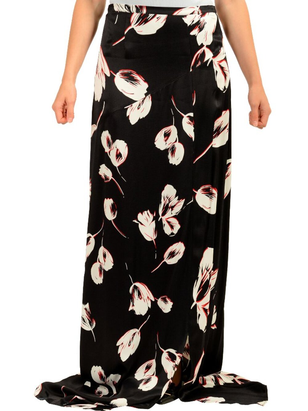 Hugo Boss Women's "Viesha" Floral Print Long Skirt US 4 IT 40